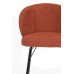 Barová židle JOA WLL, 100 cm, čalouněná, kovová, hnědá