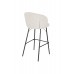 Barová židle JOA WLL, 100 cm, čalouněná, kovová, béžová