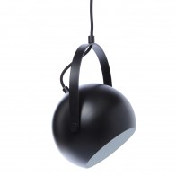 Ball with Handle, závěsné svítidlo Ø18 cm, černá/mat