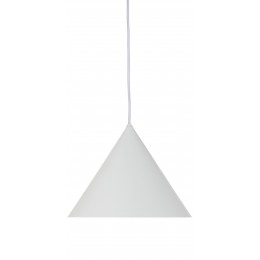 Závěsná lampa BENJAMIN FRANDSEN Ø 30 cm, bílá